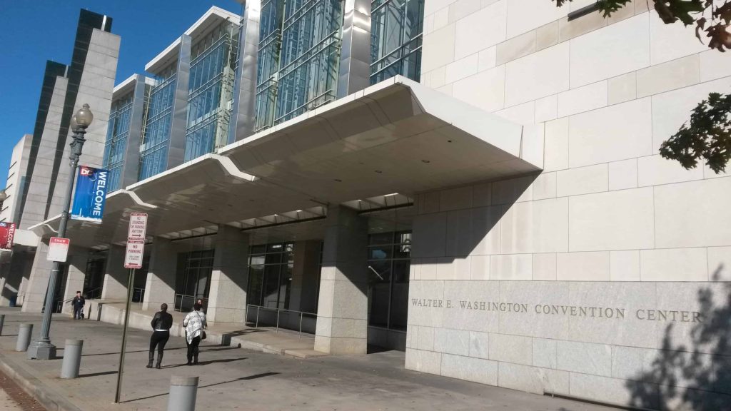 Energy-efficient solar film project at Washington Convention Center windows