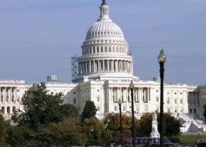 U.S. Capitol and Library of Congress with fragment retention window film installed