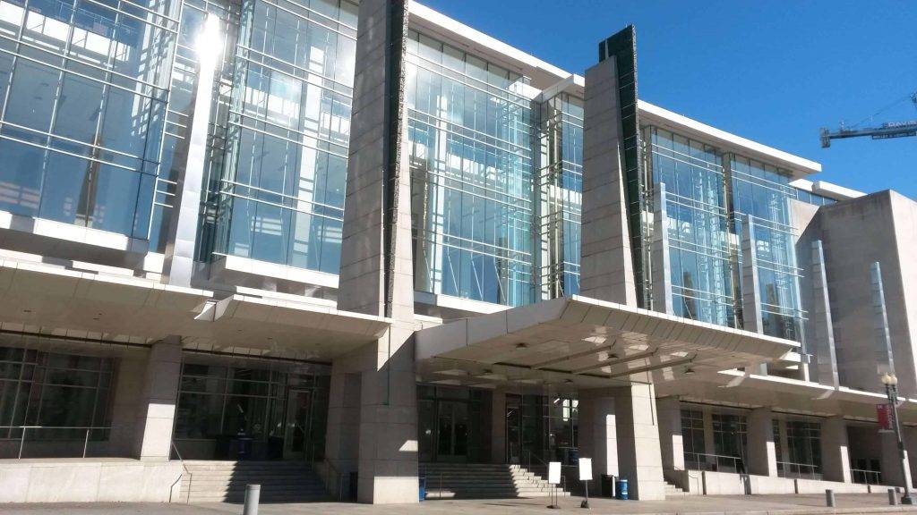 Washington Convention Center solar film installation by CWS