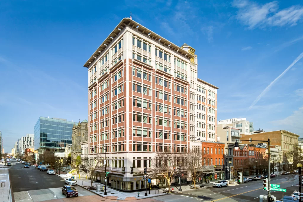 CWS decorative film installation project at 975 F St. NW